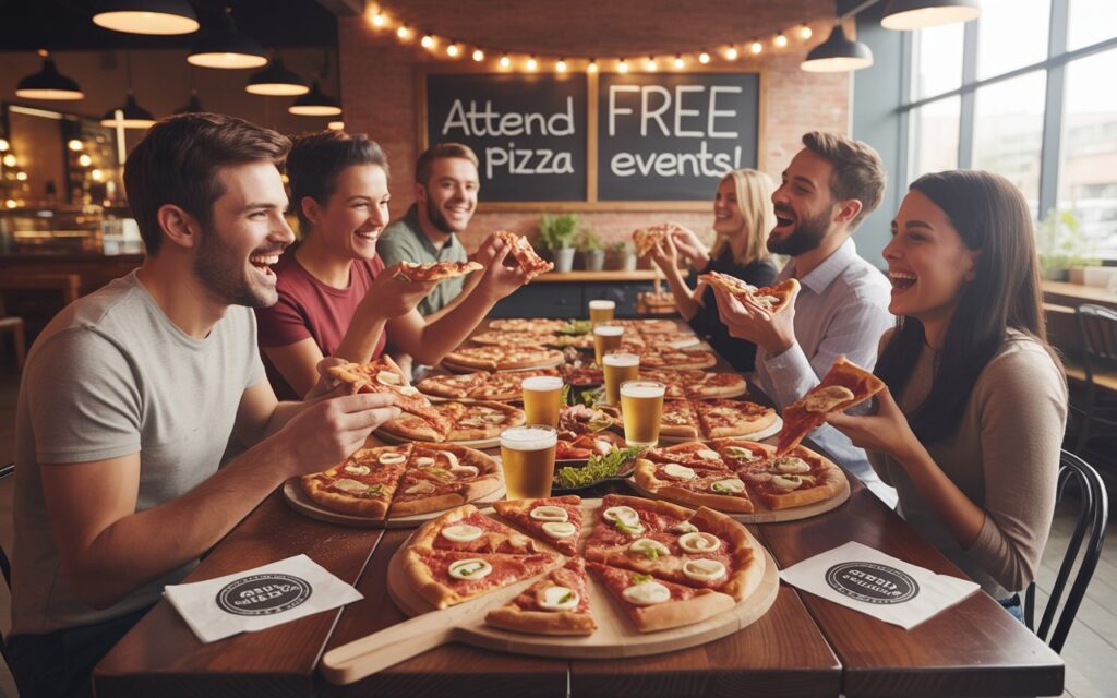 Attend Free Pizza Events (Game Nights, Openings, etc.)