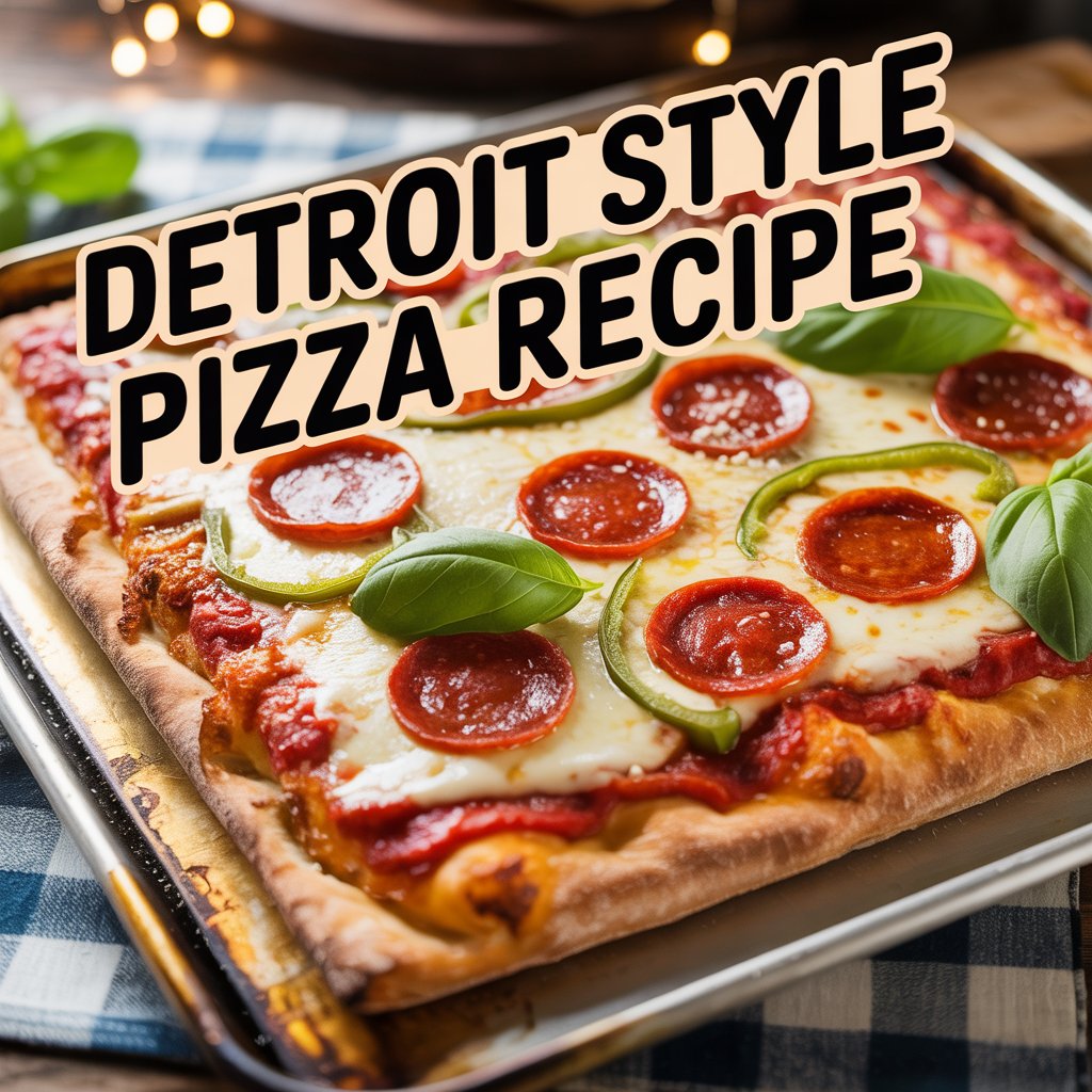 Detroit Style Pizza Recipe – Crispy, Cheesy, Perfect!