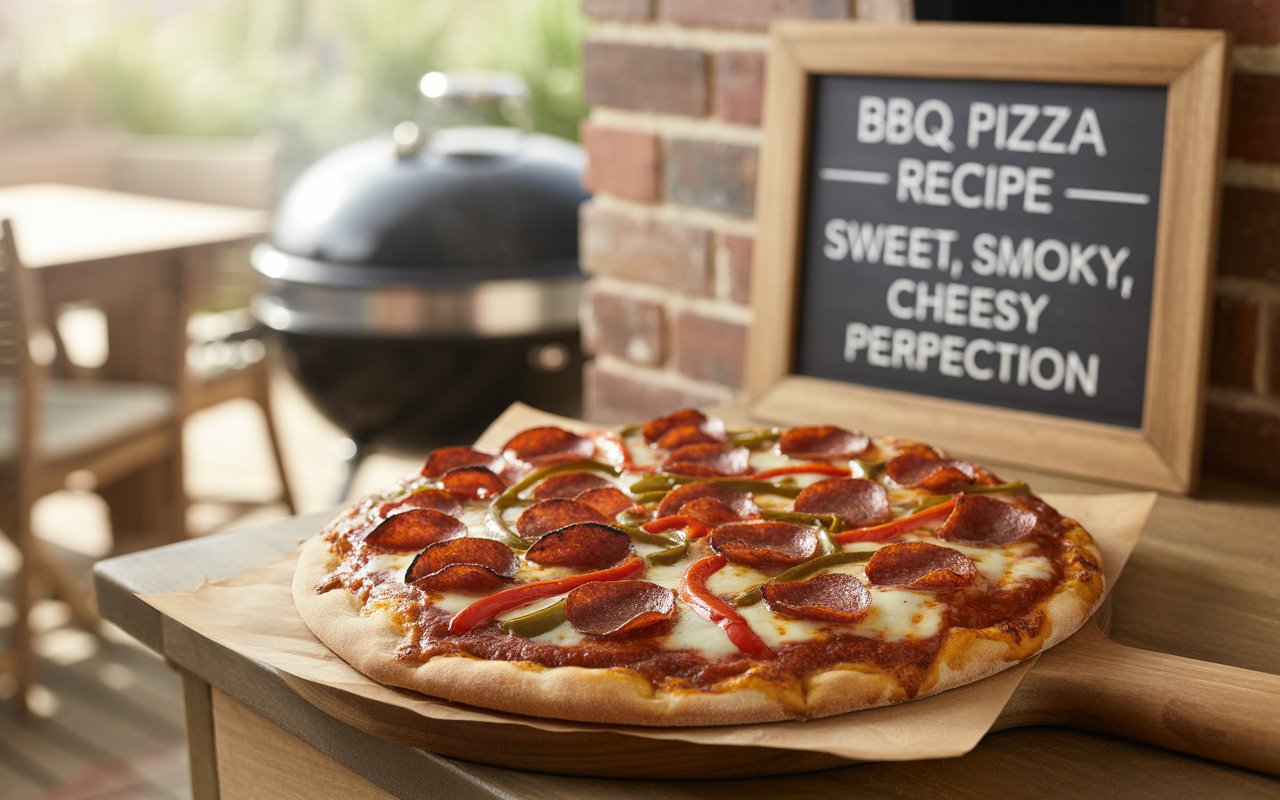 BBQ Pizza Recipe 🔥 Sweet, Smoky, Cheesy Perfection BBQ Pizza Recipe 🔥 Sweet, Smoky, Cheesy Perfection