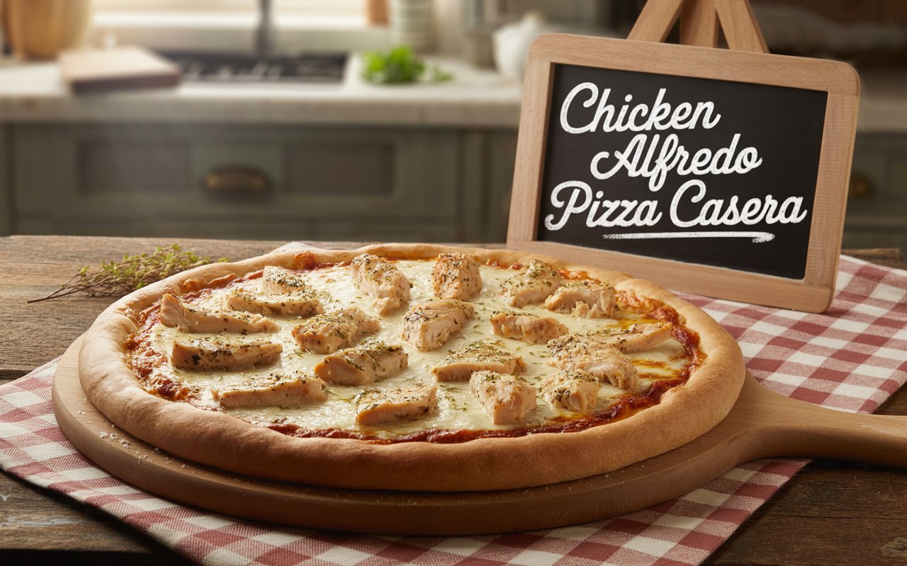 Chicken Alfredo Pizza Casera – Receta Cremosa, Fácil y Perfecta para Compartir Chicken Alfredo Pizza Casera – Receta Cremosa, Fácil y Perfecta para Compartir