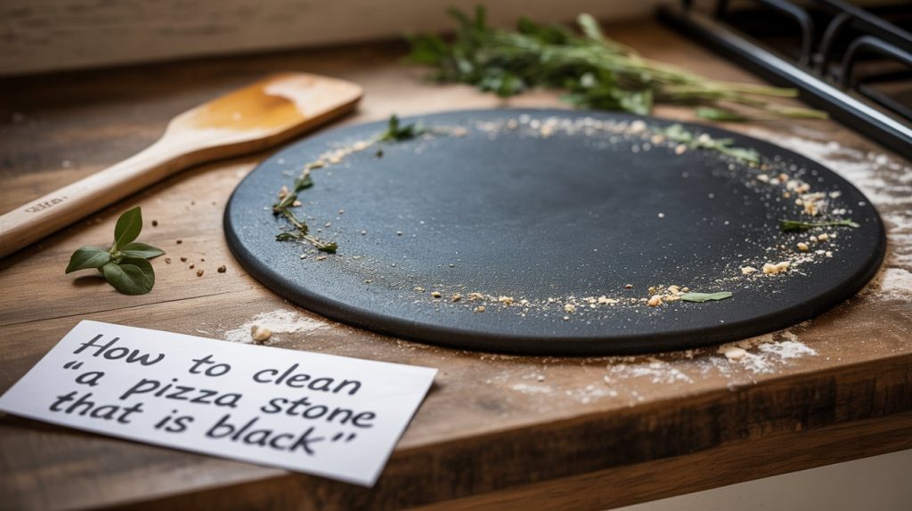 How to Clean a Pizza Stone That Is Black