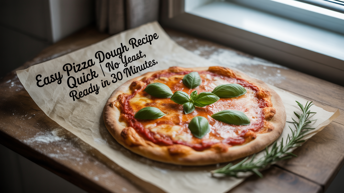 Easy Pizza Dough Recipe Quick | No Yeast, Ready in 30 Minutes Easy Pizza Dough Recipe Quick | No Yeast, Ready in 30 Minutes