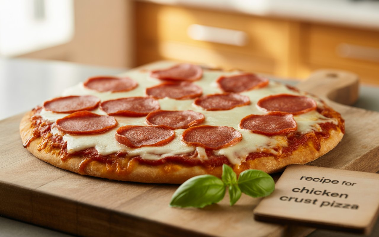 Recipe for Chicken Crust Pizza – Crispy, Cheesy, Low-Carb Deliciousness Recipe for Chicken Crust Pizza – Crispy, Cheesy, Low-Carb Deliciousness