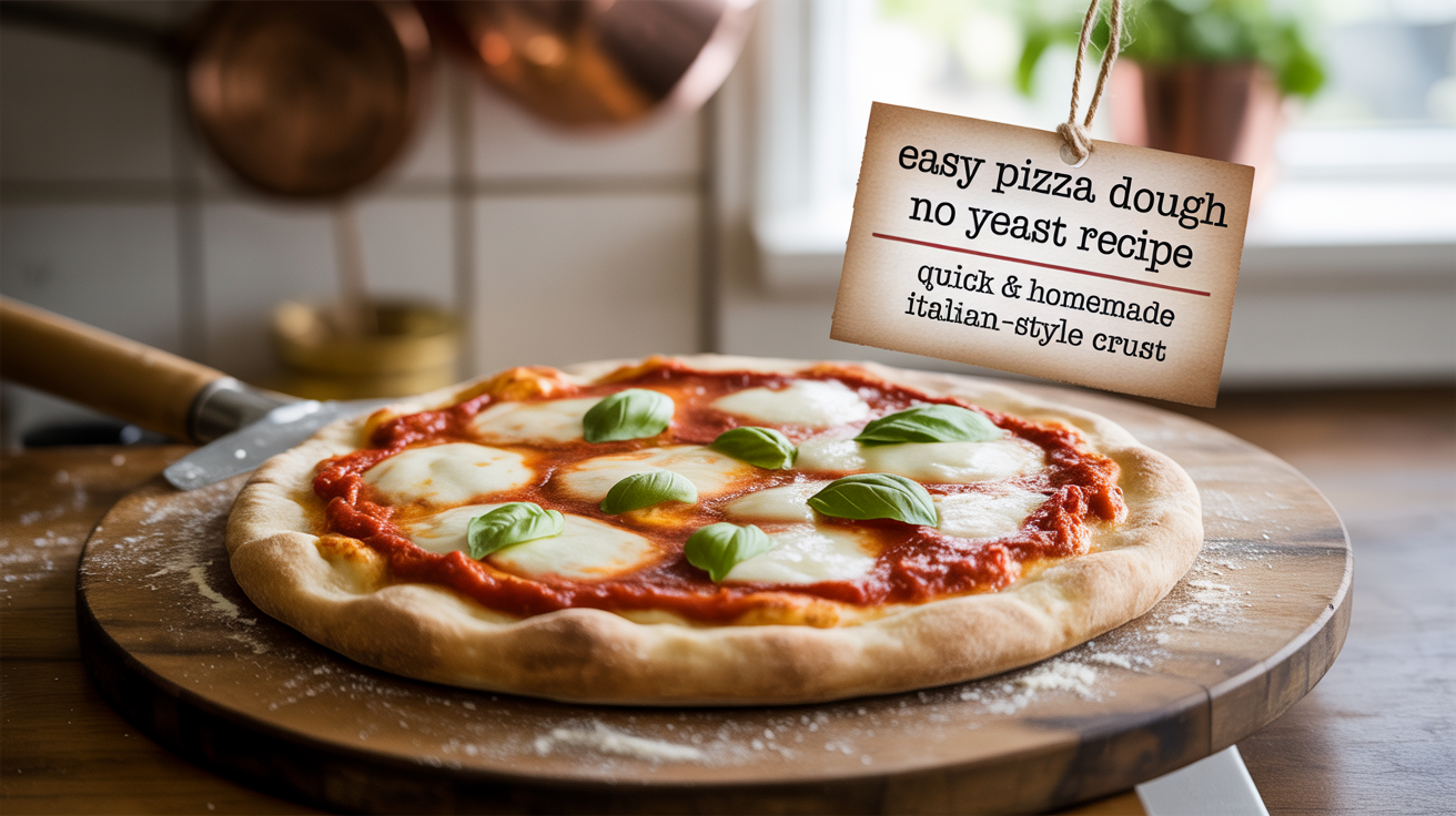 Easy Pizza Dough No Yeast Recipe | Quick & Homemade Italian-Style Crust Easy Pizza Dough No Yeast Recipe | Quick & Homemade Italian-Style Crust