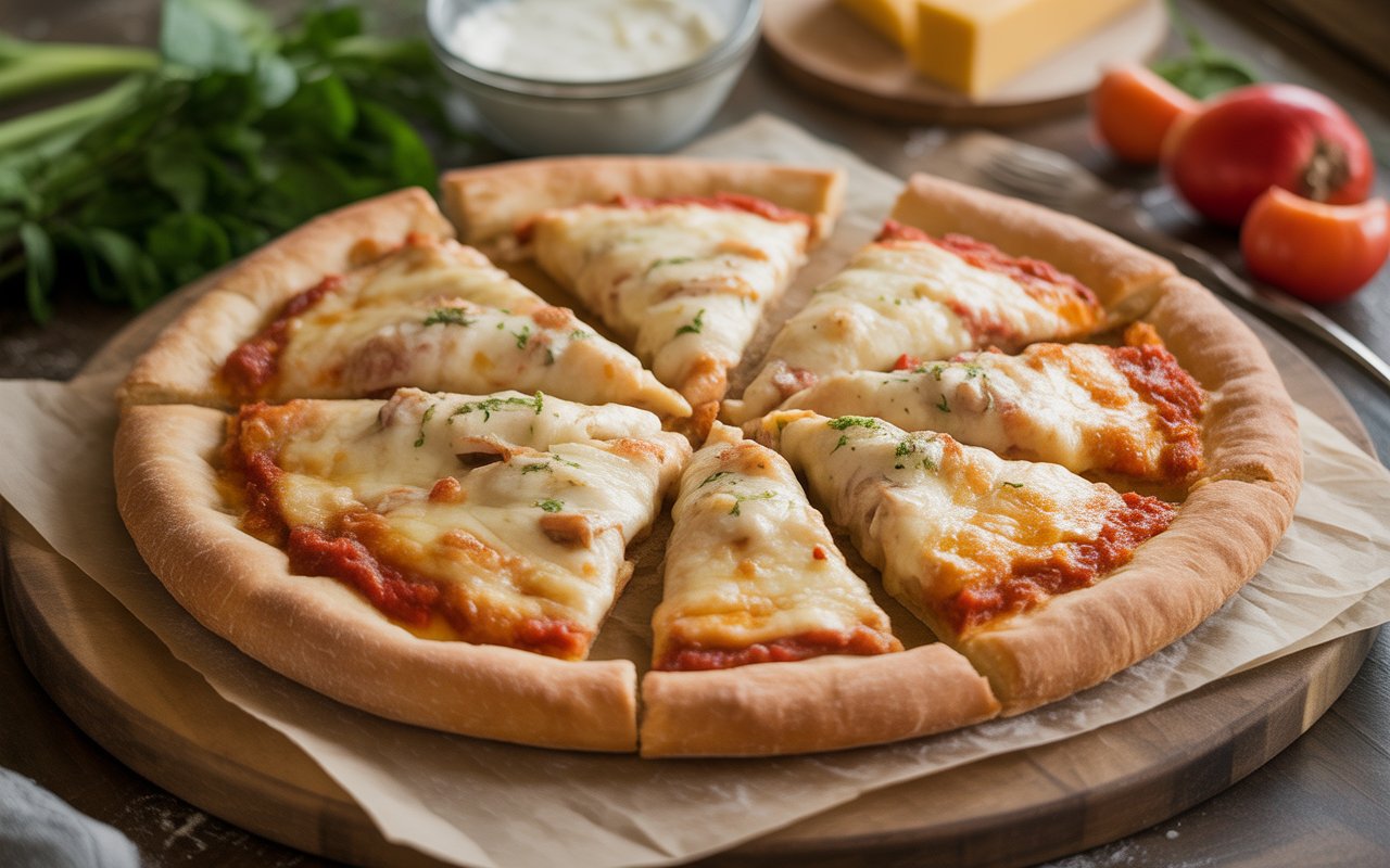 Creamy White Sauce Pizza Recipe – Homemade, Cheesy & Irresistibly Good! Creamy White Sauce Pizza Recipe – Homemade, Cheesy & Irresistibly Good!