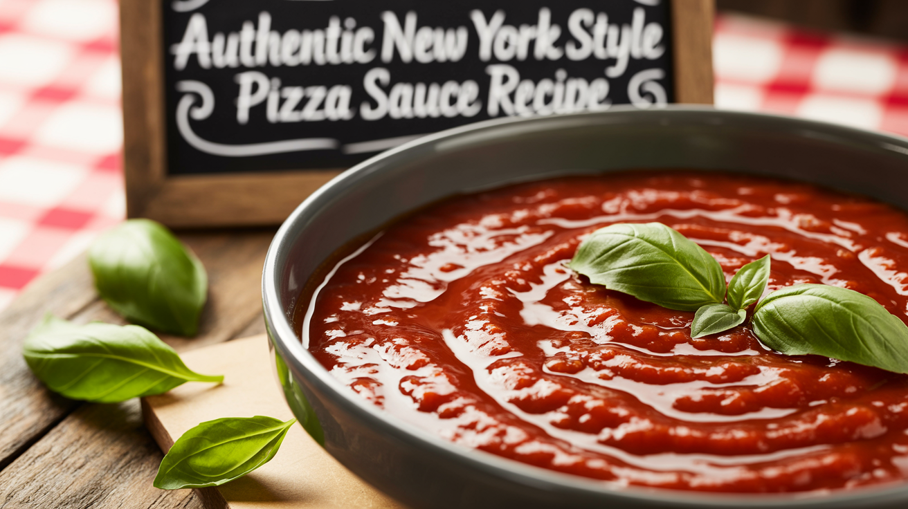 Authentic New York Style Pizza Sauce Recipe – Classic Pizzeria Flavor at Home Authentic New York Style Pizza Sauce Recipe – Classic Pizzeria Flavor at Home