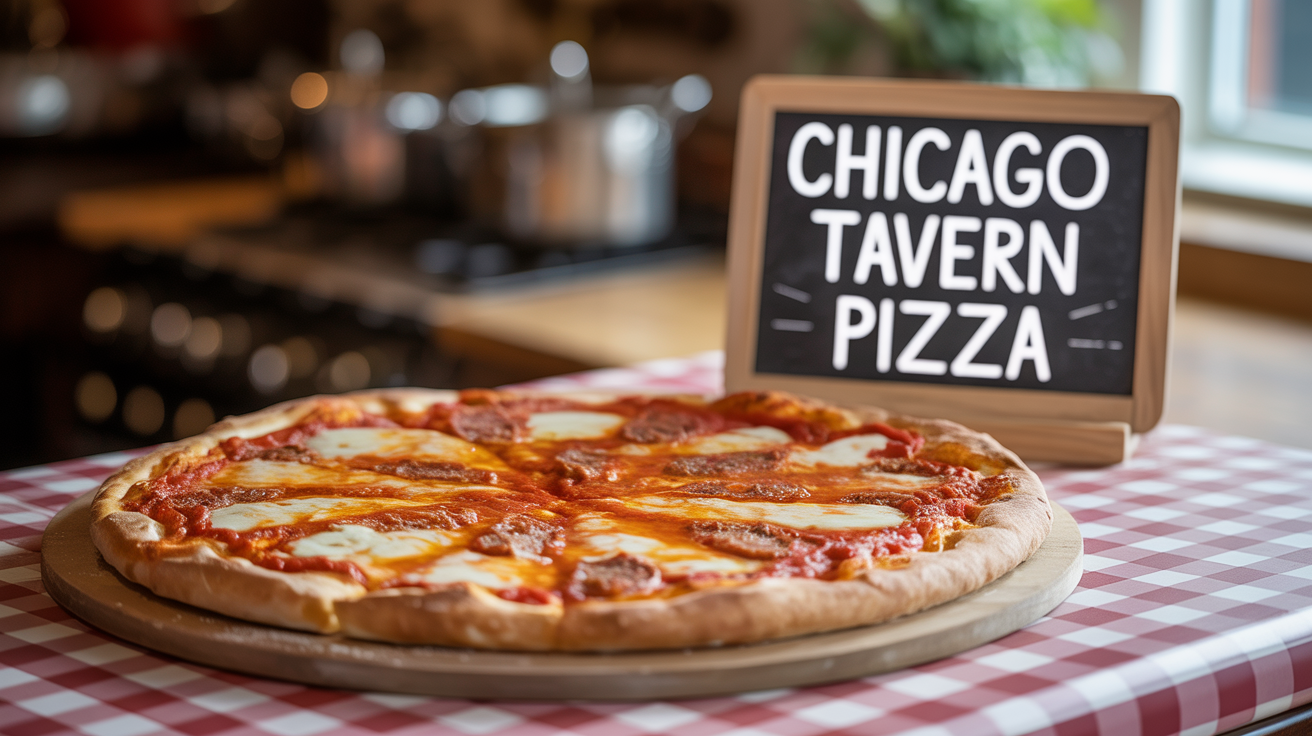 Chicago Tavern Style Pizza Recipe | Authentic Thin-Crust Chicago Pizza Chicago Tavern Style Pizza Recipe | Authentic Thin-Crust Chicago Pizza