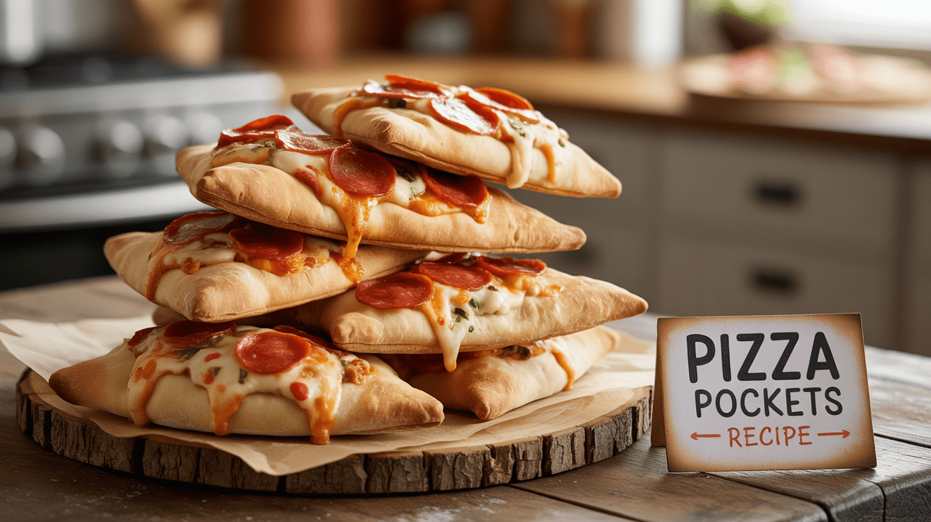 Pizza Pockets Recipe | Homemade Cheesy Pizza Pockets Pizza Pockets Recipe | Homemade Cheesy Pizza Pockets