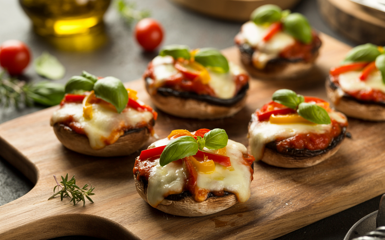 Portobello Mushroom Pizza Recipe | Easy Low-Carb Italian-Style Mini Pizzas Portobello Mushroom Pizza Recipe | Easy Low-Carb Italian-Style Mini Pizzas