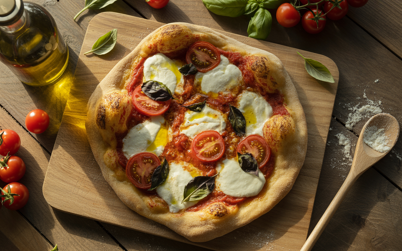 Authentic Italian Pizza Flatbread Recipe | Easy, Crispy & Delicious Authentic Italian Pizza Flatbread Recipe | Easy, Crispy & Delicious