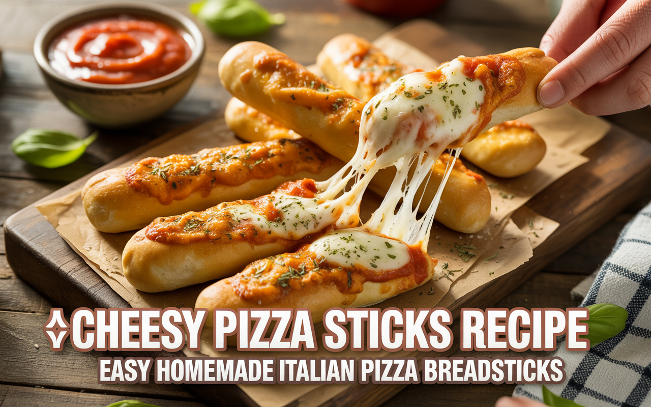 🔥 Cheesy Pizza Sticks Recipe | Easy Homemade Italian Pizza Breadsticks 🔥 Cheesy Pizza Sticks Recipe | Easy Homemade Italian Pizza Breadsticks