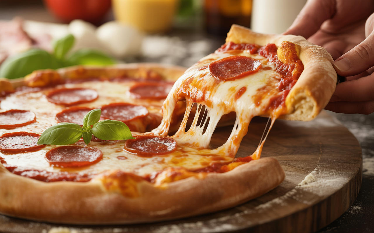 The Best Stuffed Crust Pizza Recipe | Cheesy, Gooey & Authentic Homemade Crust The Best Stuffed Crust Pizza Recipe | Cheesy, Gooey & Authentic Homemade Crust