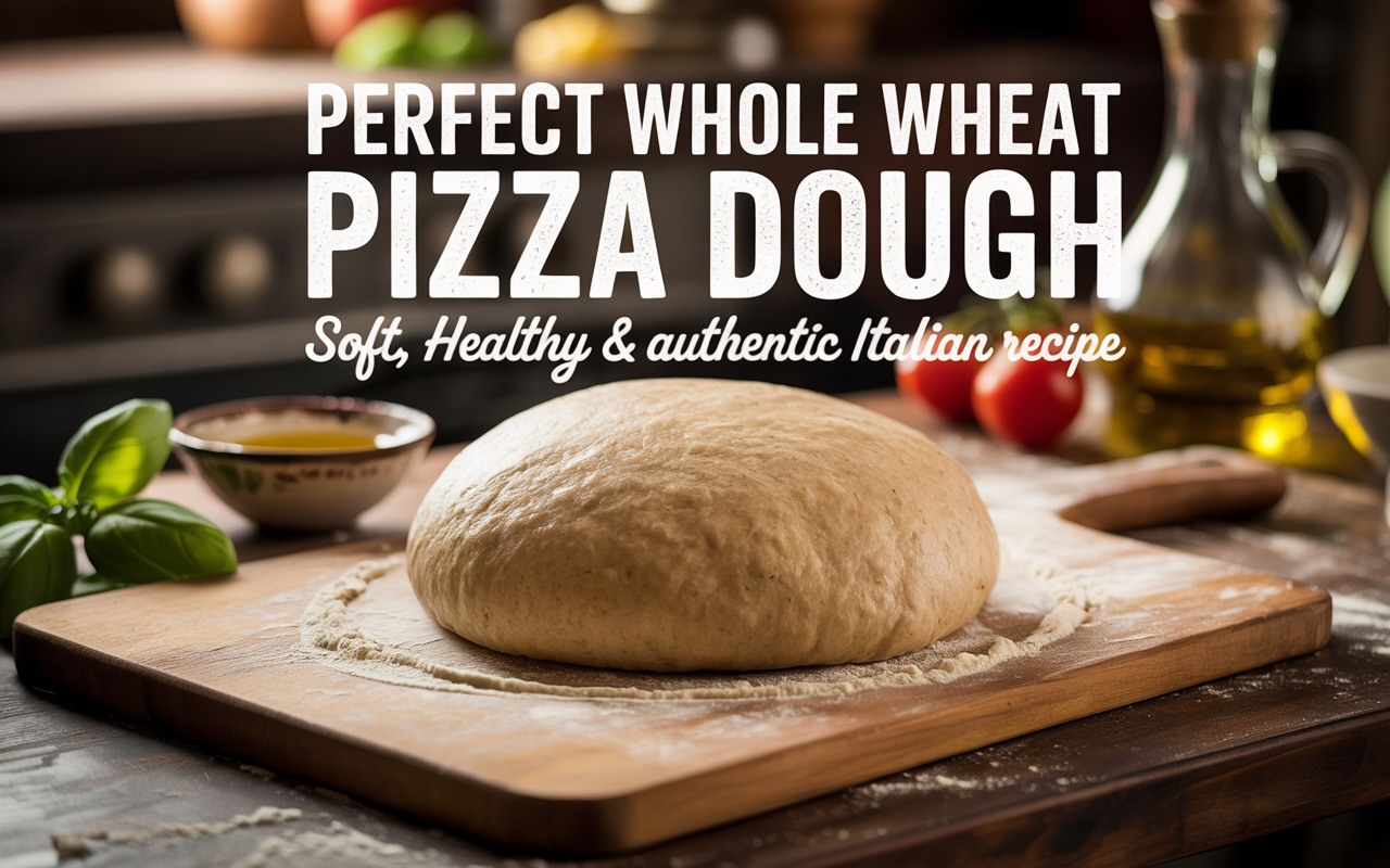 Perfect Whole Wheat Pizza Dough | Soft, Healthy & Authentic Italian Recipe Perfect Whole Wheat Pizza Dough | Soft, Healthy & Authentic Italian Recipe